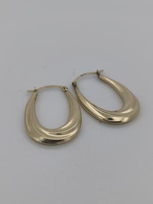 Gold Earrings 10K Yellow Gold 0.8g (GJE000835) - Image 1
