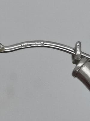 Gold Earrings 14K White Gold 0.84g (I-250) - Thumbnail 7
