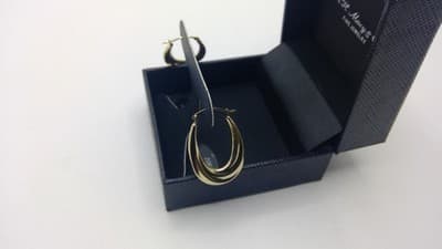 Gold Earrings 10K Yellow Gold 0.8g (GJE000835) - Thumbnail 4