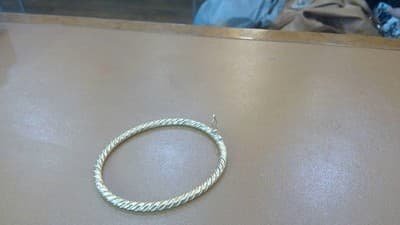 Gold Bangle Bracelet 14K Yellow Gold 9.8g (GJE003316) - Thumbnail 2