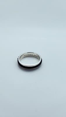 Tiffany & Co. Gent's Silver Ring 925 Silver 6.41g Size:9.5 (GJE003713) - Thumbnail 2