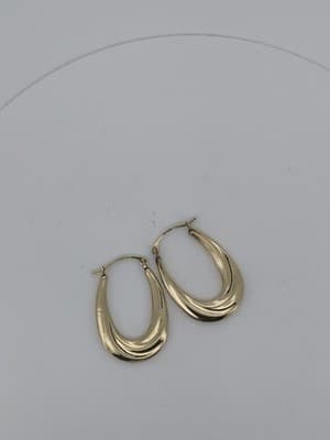 Gold Earrings 10K Yellow Gold 0.8g (GJE000835) - Thumbnail 9
