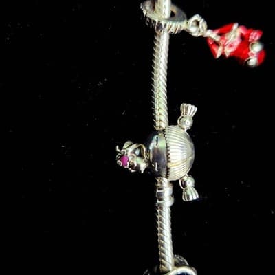 Pandora Synthetic Cubic Zirconia Silver-Stone Bracelet 925 Silver 49 (GJE000212) - Thumbnail 8