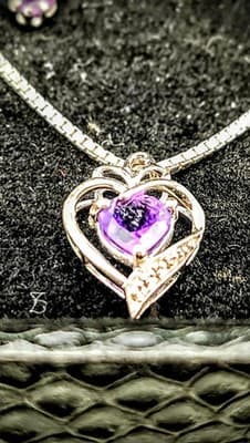 Amethyst Silver-Stone Misc. 925 Silver 4.6g (I-196) - Thumbnail 5