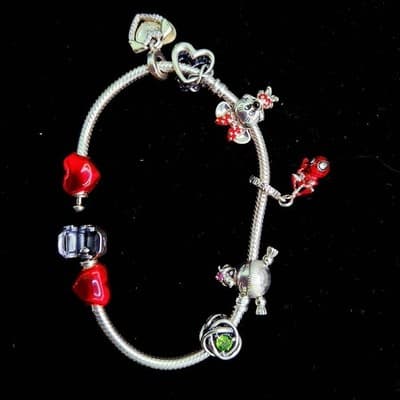 Pandora Synthetic Cubic Zirconia Silver-Stone Bracelet 925 Silver 49 (GJE000212) - Thumbnail 2