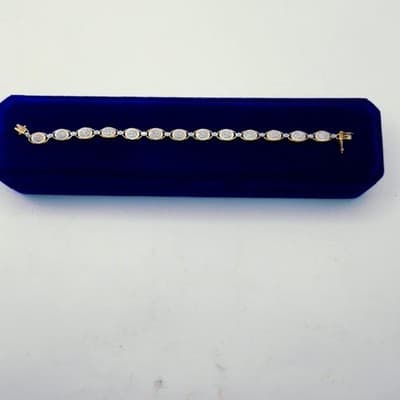 Gold-Diamond Bracelet 130 Diamonds 1.30 Carat T.W. 10K Yellow Gold 6 (GJE003539) - Thumbnail 11