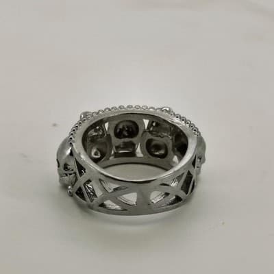 Amethyst Unisex Silver & Stone Ring 925 Silver 6.7g Size:6 (GJE000119) - Thumbnail 10