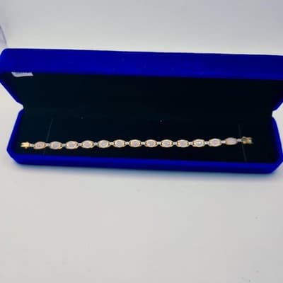 Gold-Diamond Bracelet 130 Diamonds 1.30 Carat T.W. 10K Yellow Gold 6 (GJE003539) - Thumbnail 12