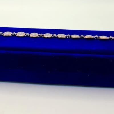 Gold-Diamond Bracelet 130 Diamonds 1.30 Carat T.W. 10K Yellow Gold 6 (GJE003539) - Thumbnail 5