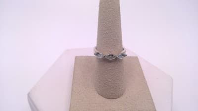 Paraiba Tourmaline Lady's Silver & Stone Ring 925 Silver 1.8g Size:6 (I-135) - Thumbnail 2