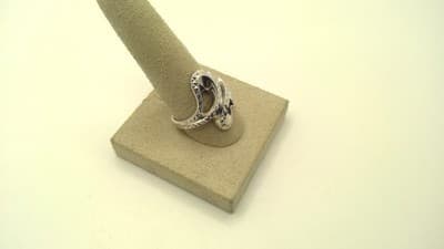 Unisex Silver Ring 925 Silver 5.5g Size:8 (GJE000528) - Thumbnail 3