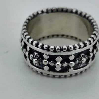 Unisex Silver Ring 925 Silver 7.8g Size:6 (GJE000529) - Image 1