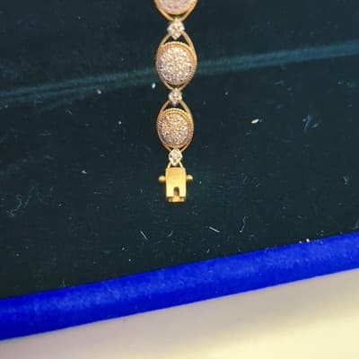 Gold-Diamond Bracelet 130 Diamonds 1.30 Carat T.W. 10K Yellow Gold 6 (GJE003539) - Thumbnail 7