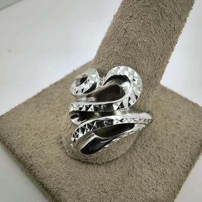 Unisex Silver Ring 925 Silver 5.5g Size:8 (GJE000528) - Image 1