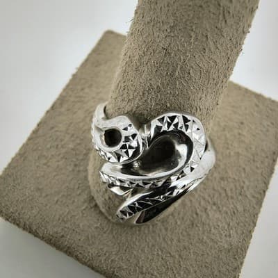 Unisex Silver Ring 925 Silver 5.5g Size:8 (GJE000528) - Thumbnail 5