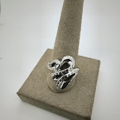 Unisex Silver Ring 925 Silver 5.5g Size:8 (GJE000528) - Thumbnail 6