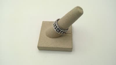 Unisex Silver Ring 925 Silver 7.8g Size:6 (GJE000529) - Thumbnail 5