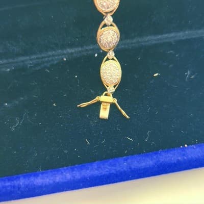Gold-Diamond Bracelet 130 Diamonds 1.30 Carat T.W. 10K Yellow Gold 6 (GJE003539) - Thumbnail 8
