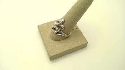 Unisex Silver Ring 925 Silver 5.5g Size:8 (GJE000528) - Thumbnail 4