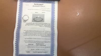 Lady's Platinum-Diamond Solitaire .70 CT. 999 Platinum 5.08g Size:5. (GJE003614) - Thumbnail 4