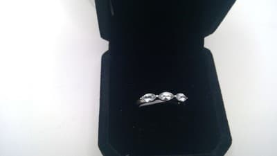 Paraiba Tourmaline Lady's Silver & Stone Ring 925 Silver 1.8g Size:6 (I-135) - Thumbnail 3