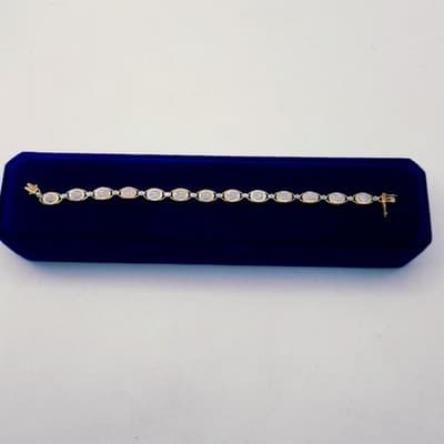 Gold-Diamond Bracelet 130 Diamonds 1.30 Carat T.W. 10K Yellow Gold 6 (GJE003539) - Thumbnail 10