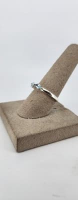 Paraiba Tourmaline Lady's Silver & Stone Ring 925 Silver 1.8g Size:6 (I-135) - Thumbnail 6