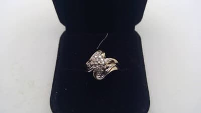 Lady's Diamond Cluster Ring 38 Diamonds .68 Carat T.W. 10K Yellow Go (GJE003219) - Thumbnail 2