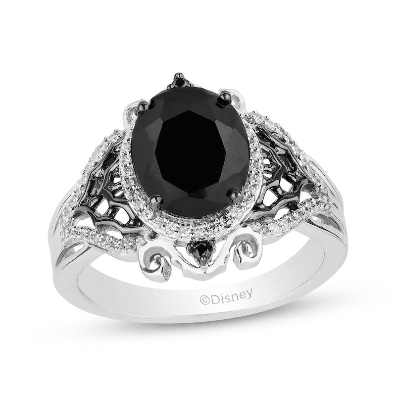 Disney Treasures The Nightmare Before Christmas Black Onyx & Diamond Ring 1/5 ct - Image 1