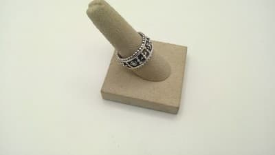 Unisex Silver Ring 925 Silver 7.8g Size:6 (GJE000529) - Thumbnail 4