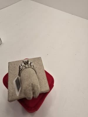 ENGAGEMENT RING: 6.03G 14K-W/G, CTW MARQUISE CUT DIAMOND , TCW 3.10, SIZE 6.75 - Thumbnail 9
