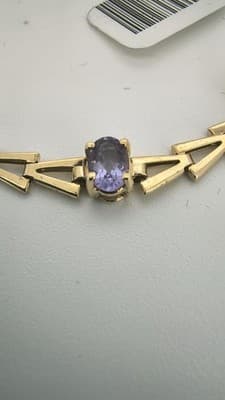 Amethyst Gold-Stone Bracelet 14K Yellow Gold 5.05g (GJE003541) - Thumbnail 8