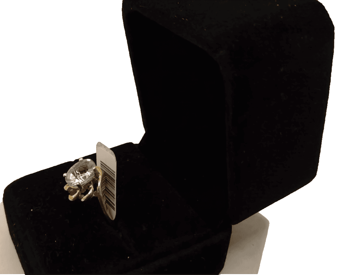 14K Yellow Gold Blue Topaz & Diamond Ring 2.01CTW Oval Cut 0.03CTW Brilliant Dia - Thumbnail 6