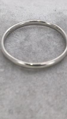 Unisex Gold Ring 10K White Gold 0.87g Size:5 (GJE000806) - Image 1