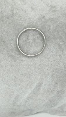Unisex Gold Ring 10K White Gold 0.87g Size:5 (GJE000806) - Thumbnail 2