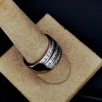 NORDSTROM Lady's Diamond Wedding Band 45 Diamonds 4.50 Carat T.W. (17-1) - Thumbnail 9
