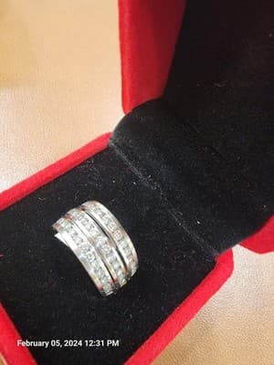 NORDSTROM Lady's Diamond Wedding Band 45 Diamonds 4.50 Carat T.W. (17-1) - Thumbnail 3