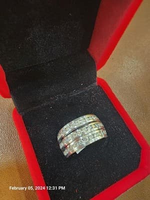 NORDSTROM Lady's Diamond Wedding Band 45 Diamonds 4.50 Carat T.W. (17-1) - Thumbnail 4