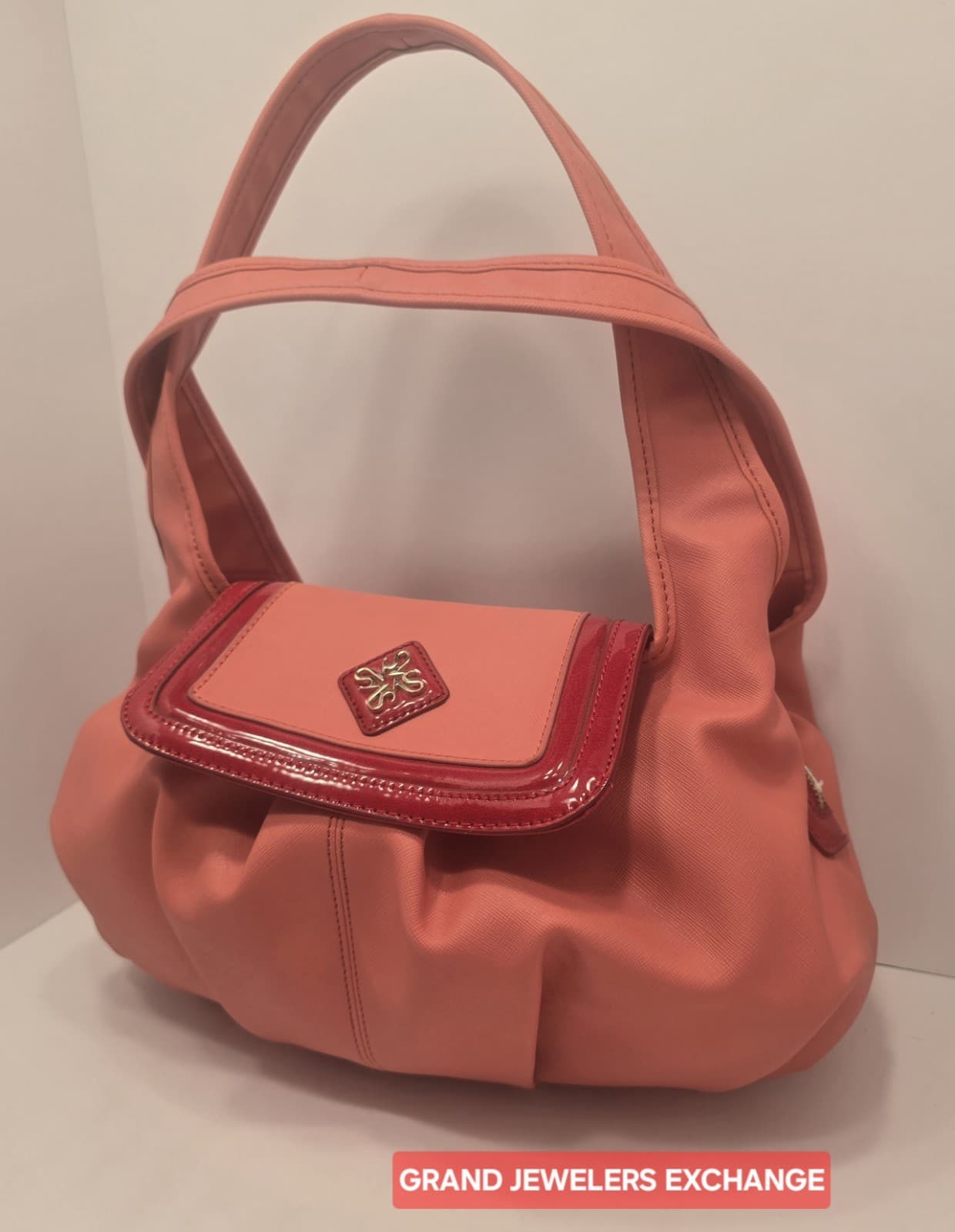 Vera Wang Side kick ORANGE Shoulder bag Purse Slouchy HOBO Salmon - Thumbnail 8