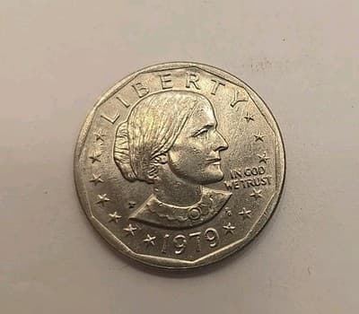 RARE ERROR NEAR DATE WIDE RIIM 1979 P CIRCULATED $1 DOLLAR SUSAN B ANTHONY - Thumbnail 2