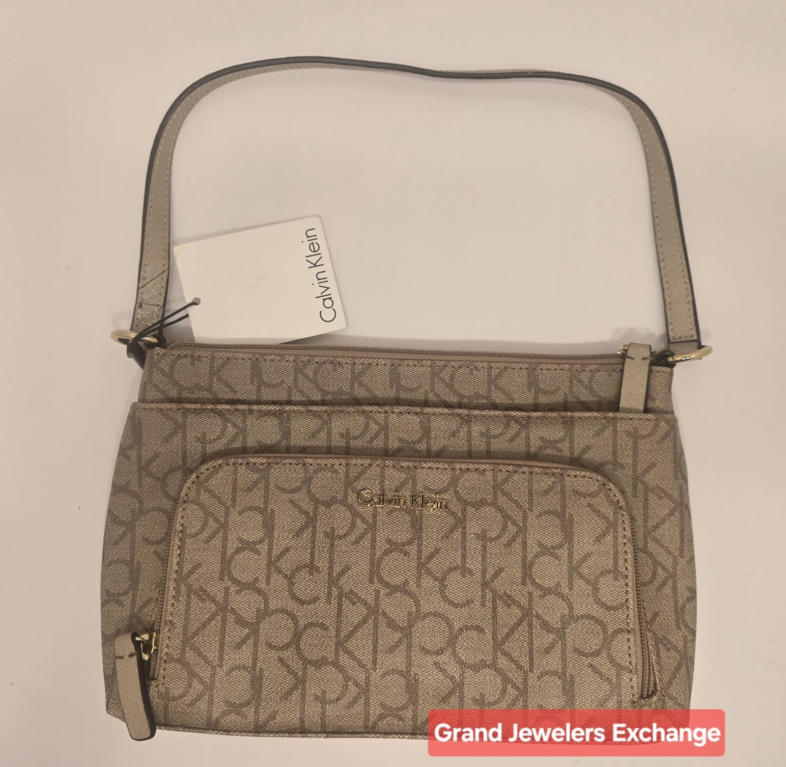 Calvin Klein Small Shoulder Bag 10.5"L x 7.25"T Iconic Logo Purse *MAKE OFFER - Thumbnail 14