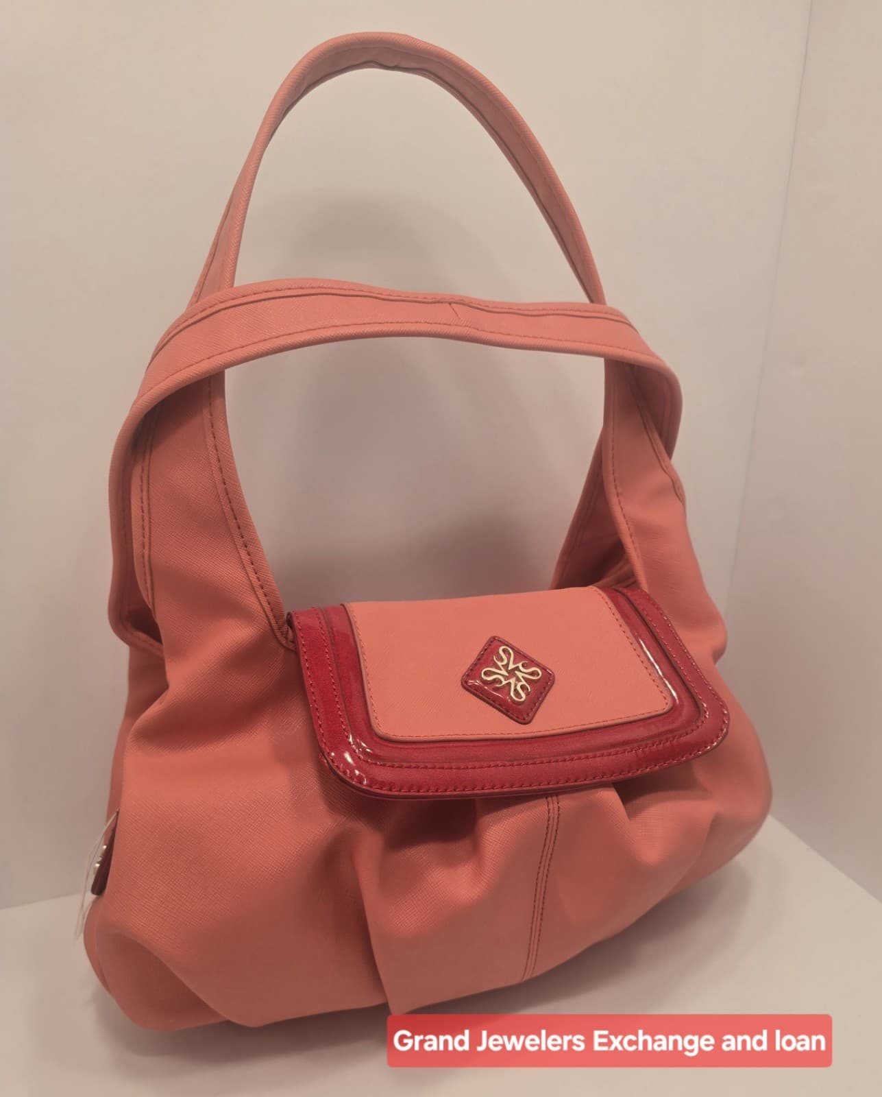 Vera Wang Side kick ORANGE Shoulder bag Purse Slouchy HOBO Salmon - Thumbnail 9