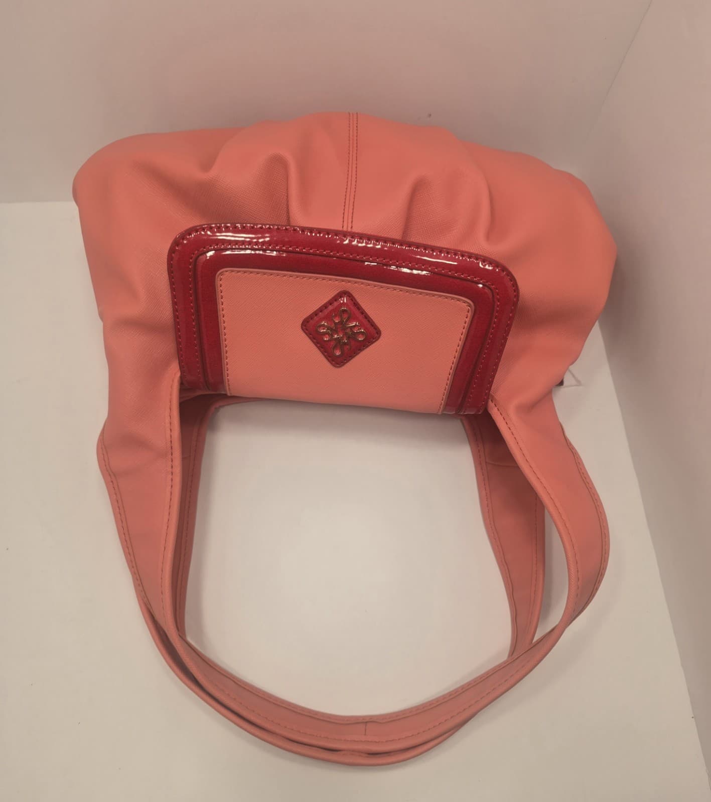 Vera Wang Side kick ORANGE Shoulder bag Purse Slouchy HOBO Salmon - Thumbnail 11