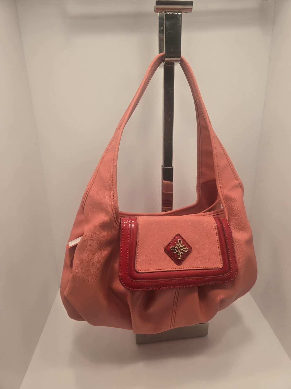 Vera Wang Side kick ORANGE Shoulder bag Purse Slouchy HOBO Salmon - Thumbnail 20