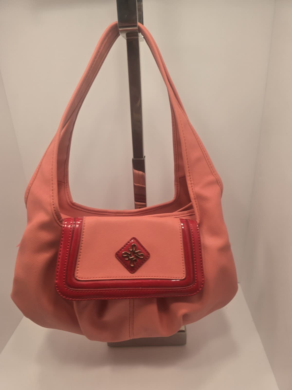 Vera Wang Side kick ORANGE Shoulder bag Purse Slouchy HOBO Salmon - Thumbnail 18