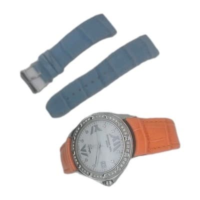 Geneva Raymond Weil, Diamond Bezel, Pearl Dial, Orange & Blue Straps Watch - Thumbnail 10