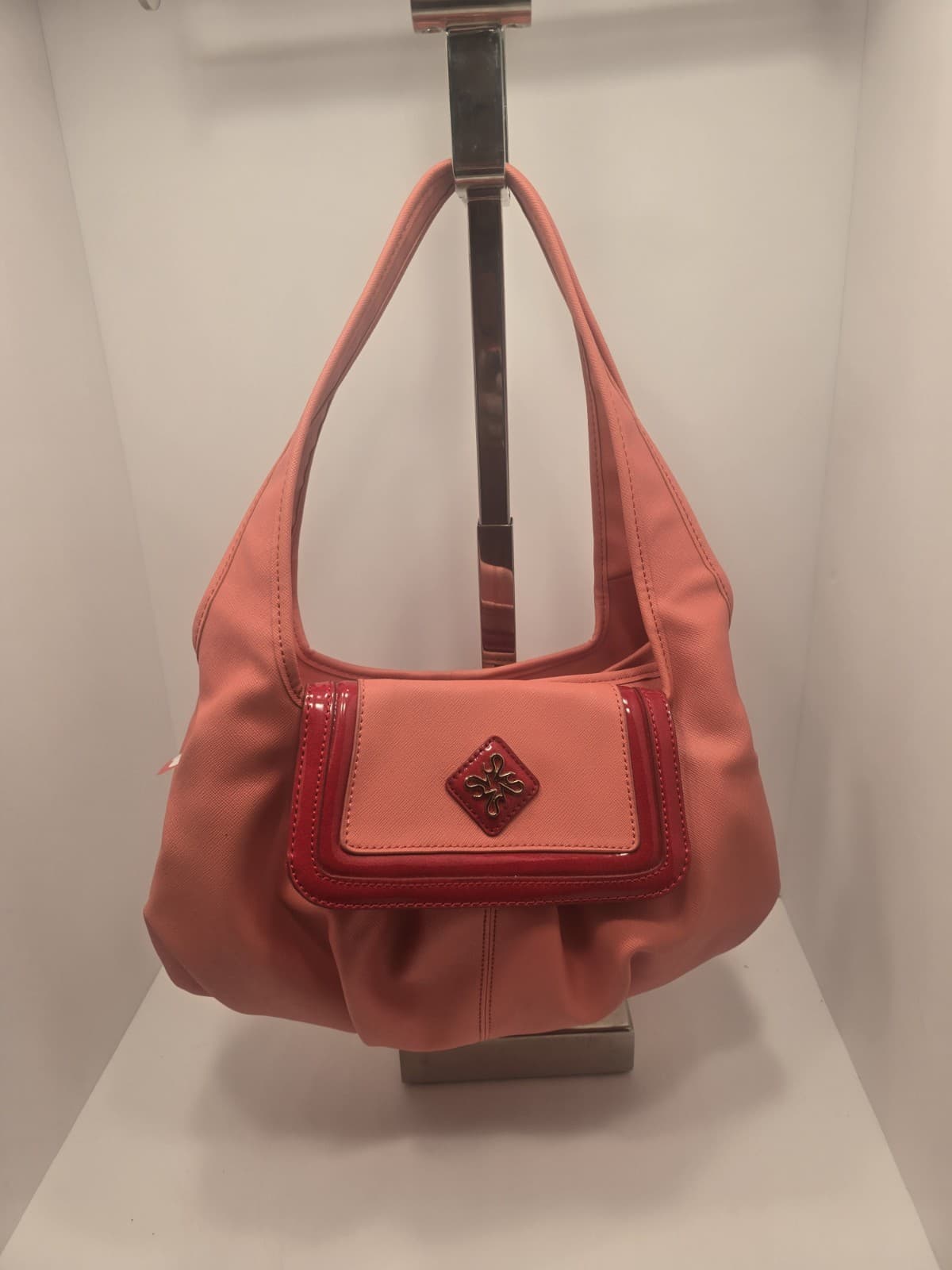 Vera Wang Side kick ORANGE Shoulder bag Purse Slouchy HOBO Salmon - Thumbnail 19
