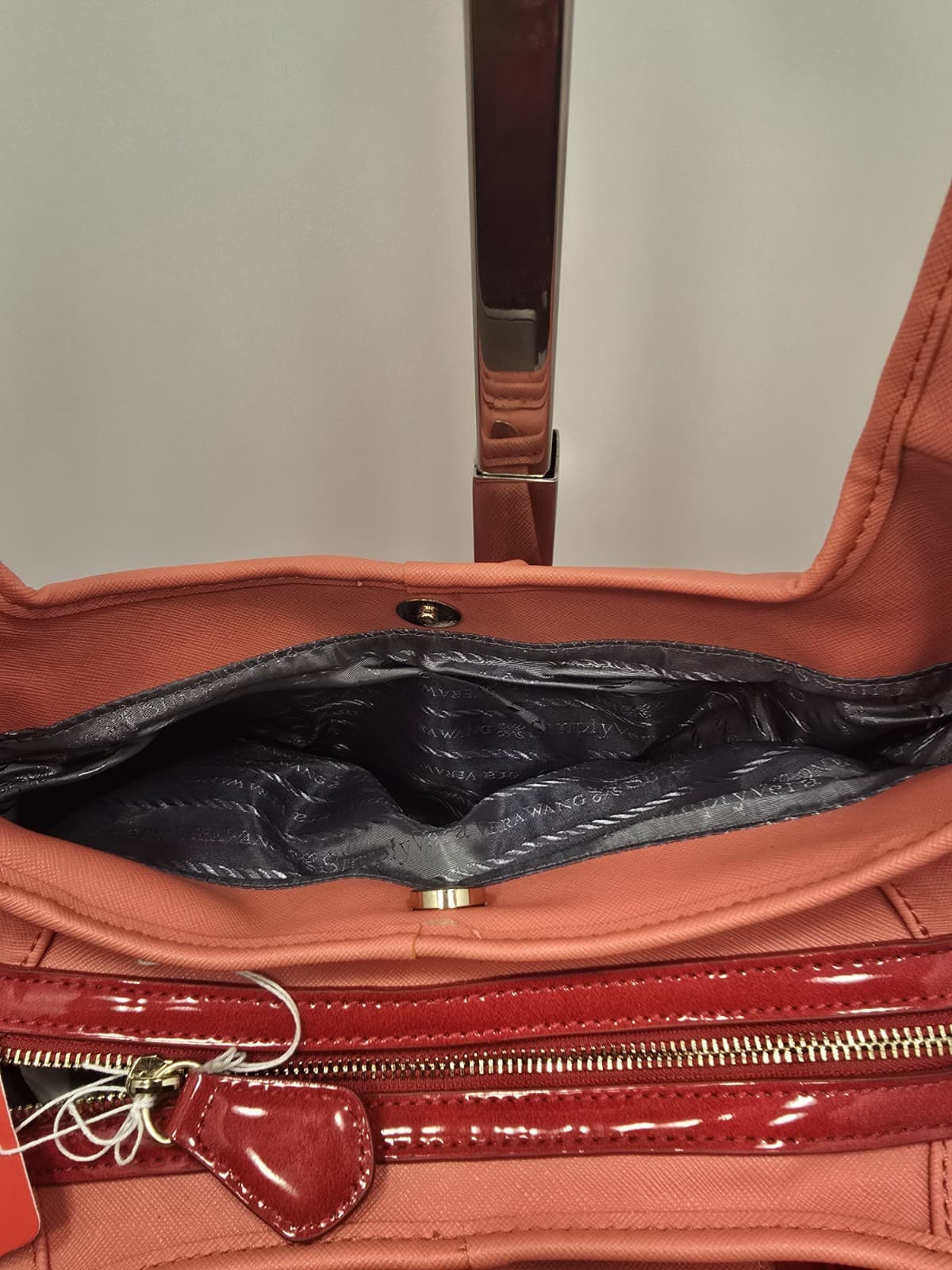 Vera Wang Side kick ORANGE Shoulder bag Purse Slouchy HOBO Salmon - Thumbnail 16