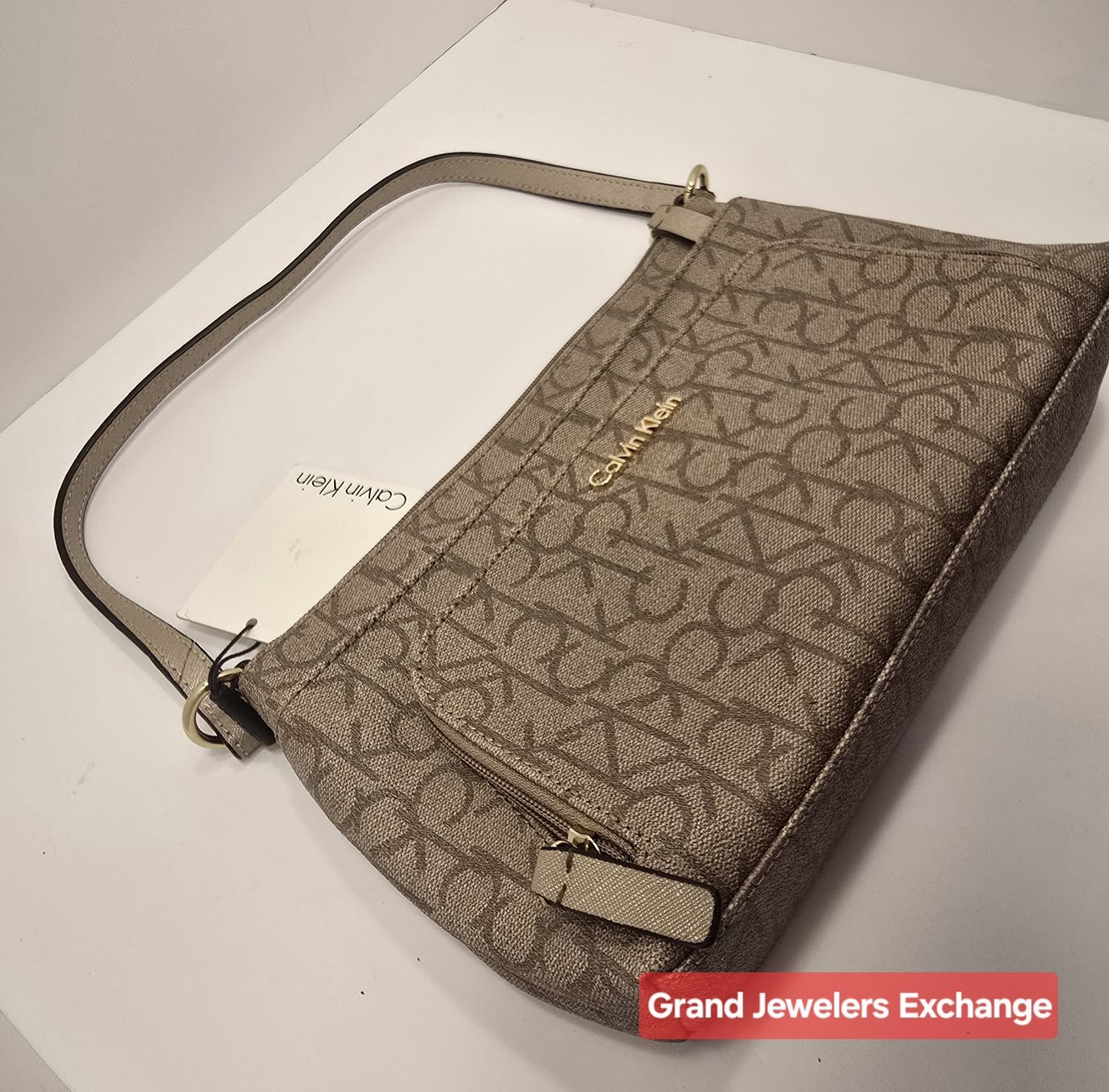 Calvin Klein Small Shoulder Bag 10.5"L x 7.25"T Iconic Logo Purse *MAKE OFFER - Thumbnail 15
