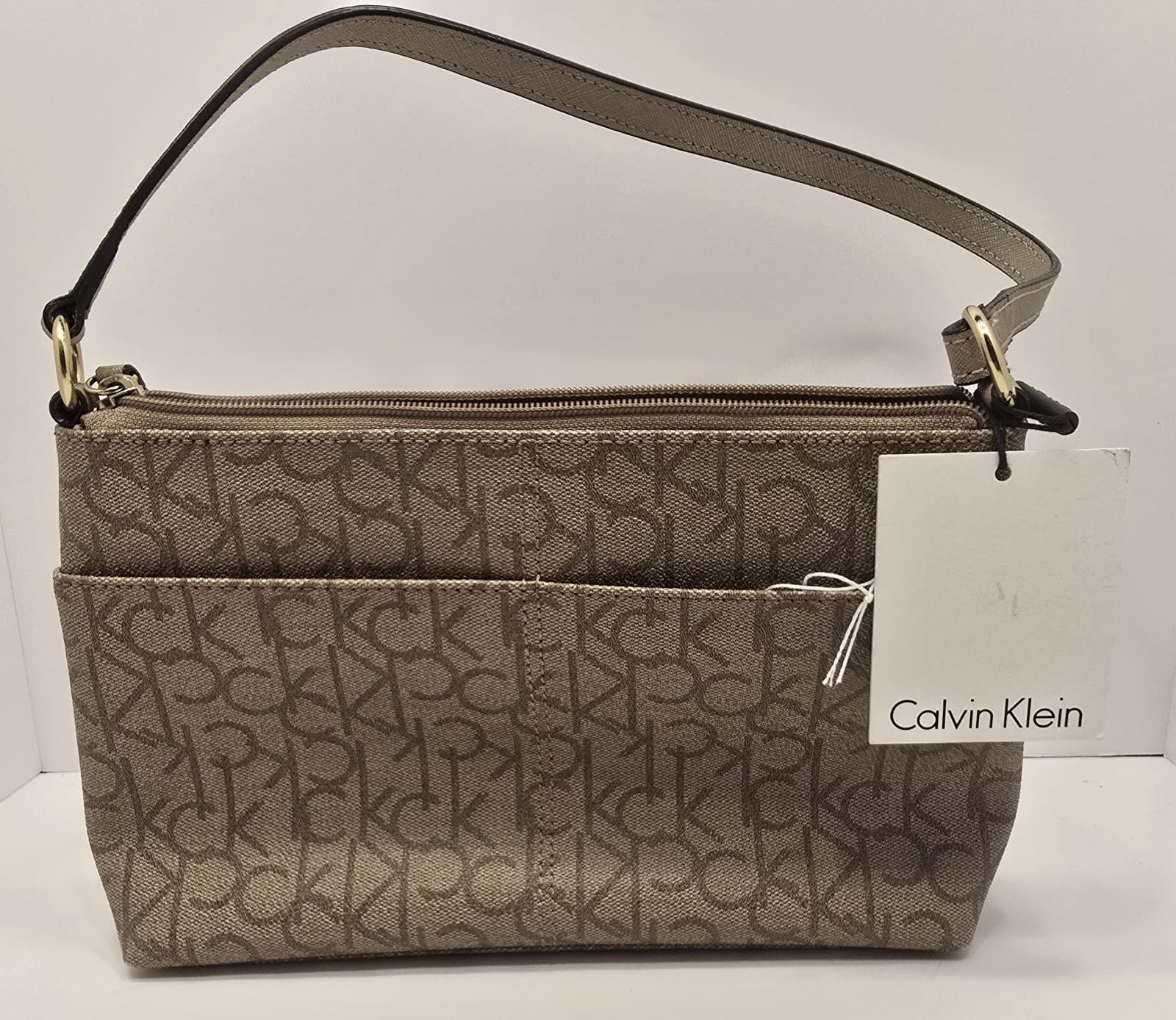 Calvin Klein Small Shoulder Bag 10.5"L x 7.25"T Iconic Logo Purse *MAKE OFFER - Thumbnail 3